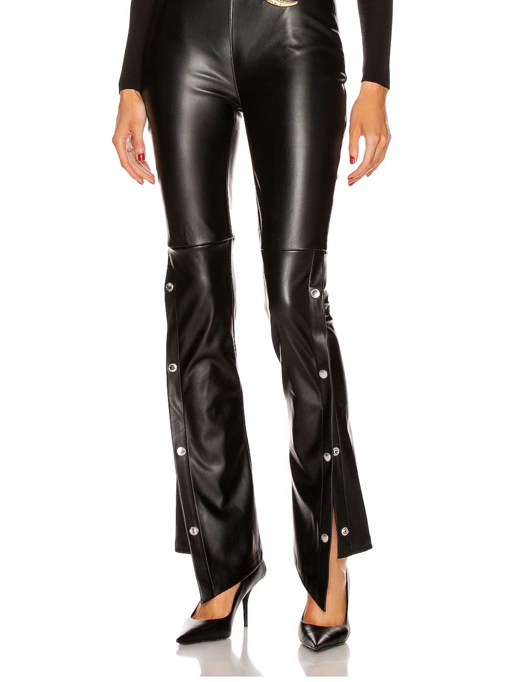 Alexander Wang Snap-Trim Flare Pants - Black